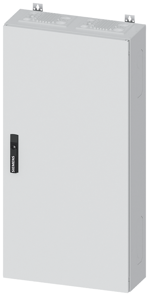 Siemens ALPHA 400, wall-mount cabinet, IP55, safety class 2, H: 1100 mm, W: 550 mm, D: 210 mm, RAL 9016