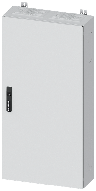 Siemens ALPHA 400, wall-mount cabinet, IP55, safety class 2, H: 1100 mm, W: 550 mm, D: 210 mm, RAL 9016