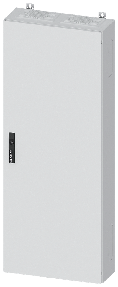Siemens ALPHA 400, wall-mount cabinet, IP55, safety class 2, H: 1400 mm, W: 550 mm, D: 210 mm, RAL 9016