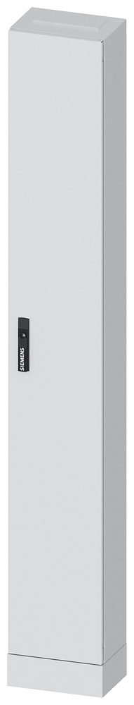 Siemens ALPHA 630, floor-standing cabinet, IP43, safety class 2, H: 1950 mm, W: 300 mm, D: 210 mm, RAL 7035
