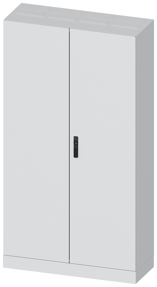 Siemens ALPHA AS FLOOR CABINET IP55, SK In, RAL 7035 H=1950 W=1050 D=400 included base and steel plate door