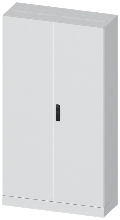 Siemens ALPHA AS FLOOR CABINET IP55, SK In, RAL 7035 H=1950 W=1050 D=400 included base and steel plate door