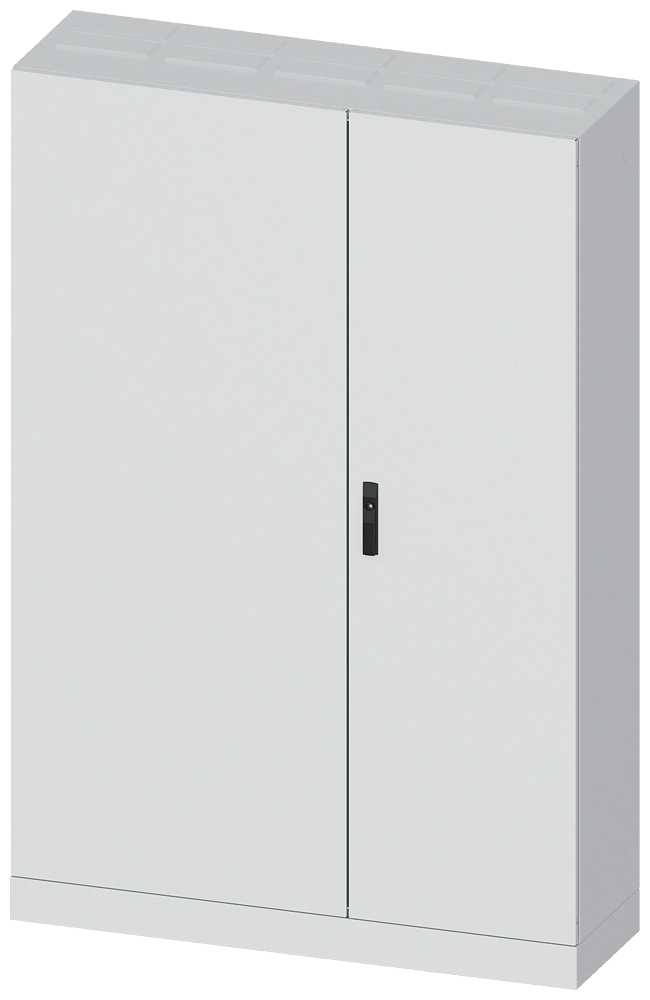 Siemens ALPHA AS Din floor cabinet IP55, SK In, RAL 7035 H=1950 W=1300 D=400 included base and steel plate door