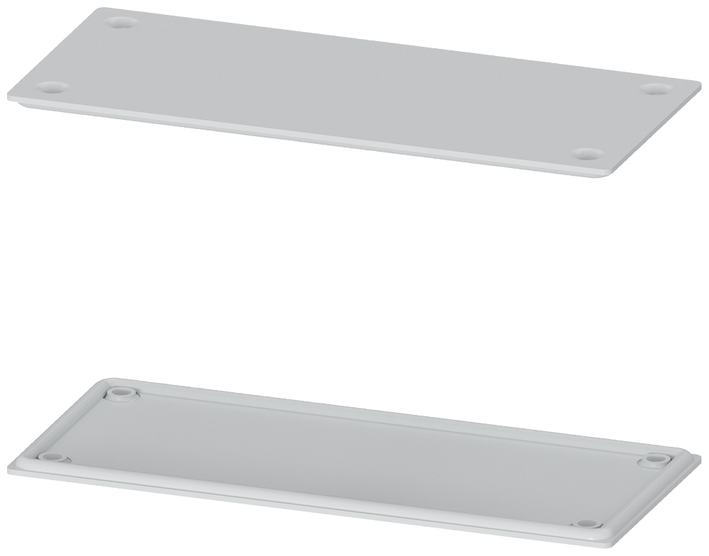 Siemens Alpha 400/630 Din Gland Plate IP55 made of metal Ral 7035 with mounting Accessories (1 Set = 2 Units)