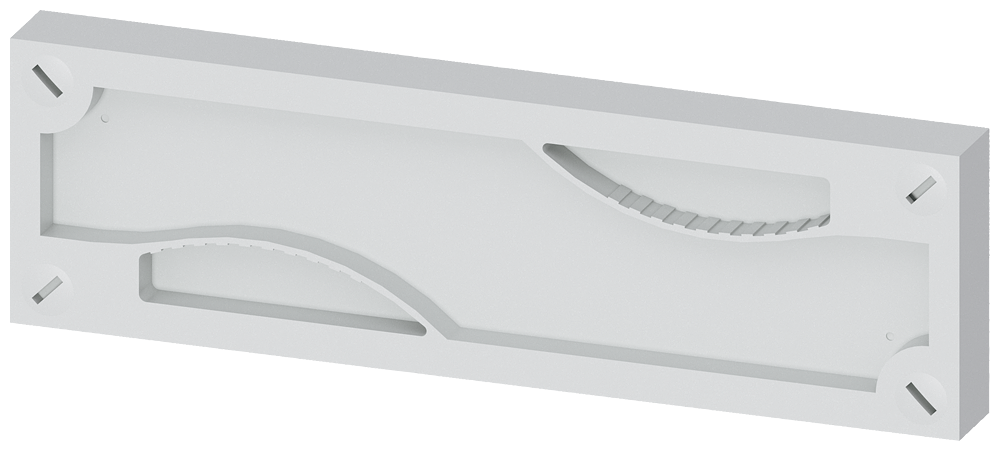 Siemens Alpha 630 Din, Blanking cover without Supports Height = 75 mm, Width = 250 mm, (1SET = 10 Units)