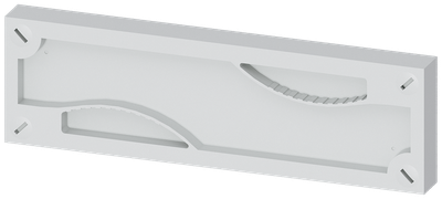 Siemens Alpha 630 Din, Blanking cover without Supports Height = 75 mm, Width = 250 mm, (1SET = 10 Units)