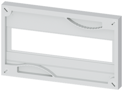 Siemens Alpha 630 Din, Cover N-Komponenter Height = 150 mm, Width = 250 mm Cut-Out 1X12 Distance