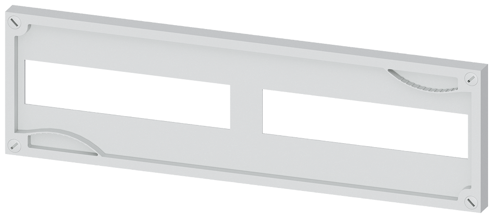 Siemens Alpha 630 Din, Cover N-Komponenter Height = 150 mm, Width = 500 mm Cut-Out 2X12 Distance unit