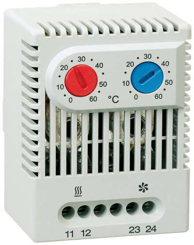Siemens Thermostat double 0+60 NC+NO, in 10A(2A)