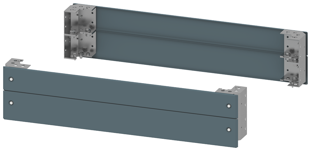 Siemens 8PQ1021-0BA01 Base Corner Piece with Front Plates, 1000×200 mm