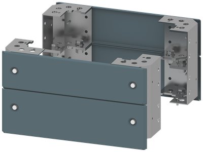 Siemens 8PQ1024-0BA01 Base Corner with Front Plates, 400 mm, RAL 5020