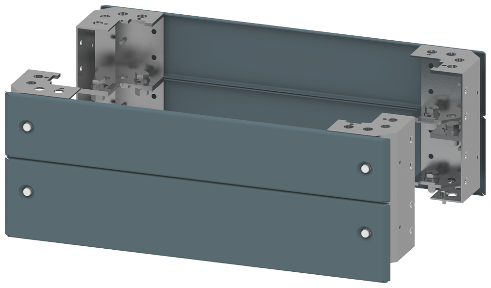 Siemens 8PQ1026-0BA01 Base Corner Piece with Front Plates, 800×200 mm