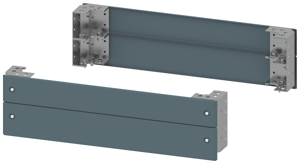 Siemens 8PQ1028-0BA01 Base Corner Piece with Front Plates, 600×200 mm