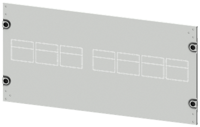 Siemens Cover 3VA10 (100 A), 3VA11 (160 A), 3-Pole, 8US setup, drive: direct, front-mounted rotary operator, motorized operating mechanism, H: 350 mm W: 800 mm