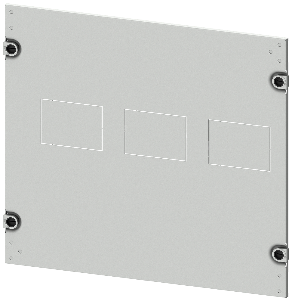 Siemens Cover 3VA20 (100 A), 3VA21 (160 A), 3VA22 (250 A), 3 or 4-Pole, fixed-mounted, plug-in design, 8US setup, drive: motorized operating mechanism, RCD: without, H: 450 mm W: 600 mm (8PQ2045-6BA13)