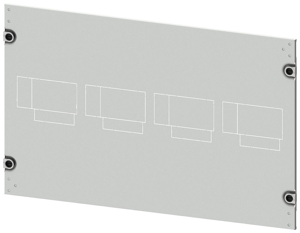 Siemens Sivacon S4 Cover 3VA20_21_22 Vertical 4 POLE FAST Mounting Pluggable 450X800 8PQ2045-8BA12