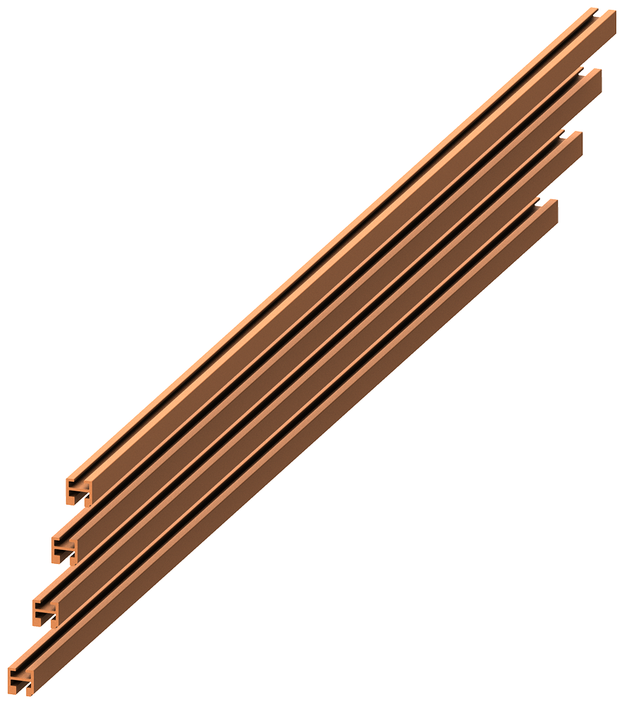 Siemens Mounting rails vertical busbar 30 x 30 mm, L: 1610 mm, 1 set = 4 units (8PQ4000-0BA27)