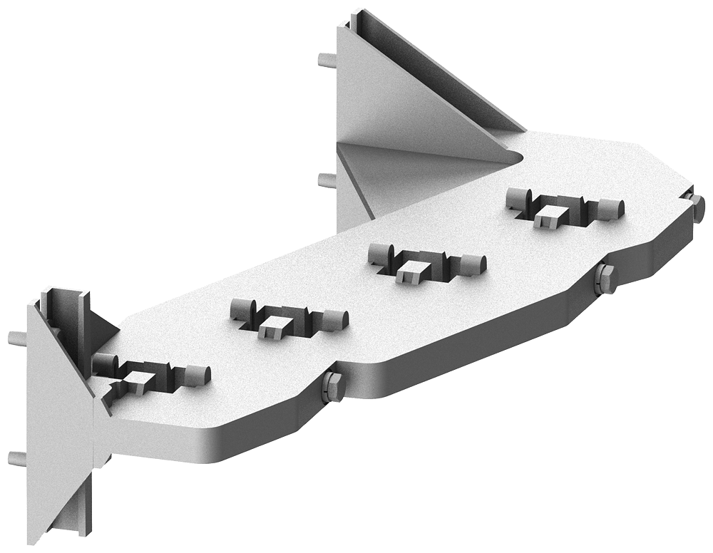 Siemens Vertical busbar support cascaded, 2 x 30 x 10 mm (8PQ4000-0BA32)