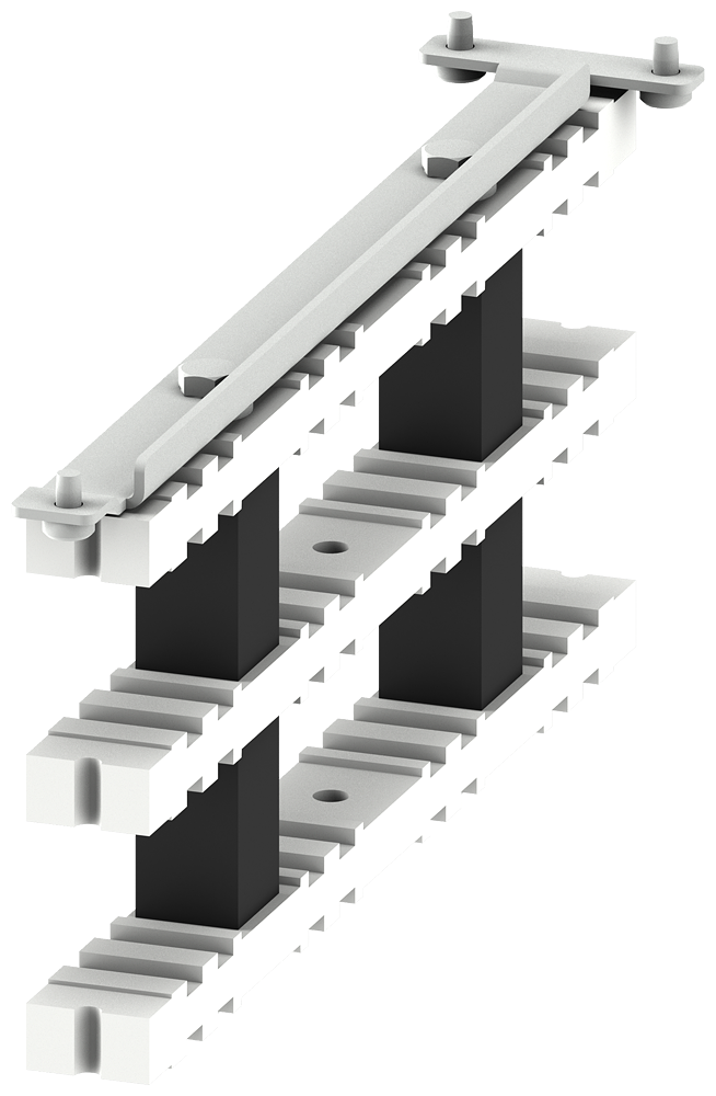 Siemens Vertical busbar support non-cascaded, W: 200 mm, 1 set = 3 units (8PQ4000-0BA77)