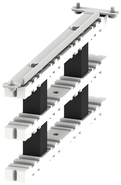 Siemens Vertical busbar support non-cascaded, W: 200 mm, 1 set = 3 units