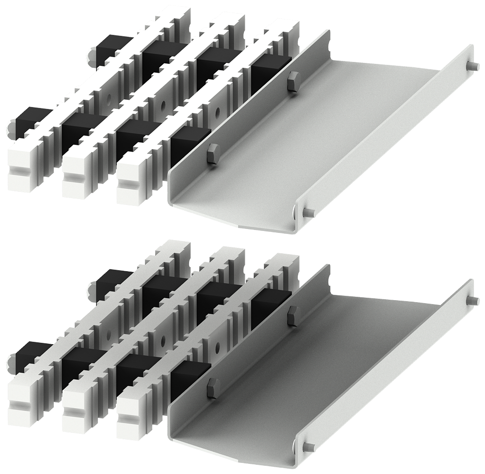 Siemens Vertical busbar support non-cascaded, W: 400 mm, 1 set = 2 units (8PQ4000-2BA26)