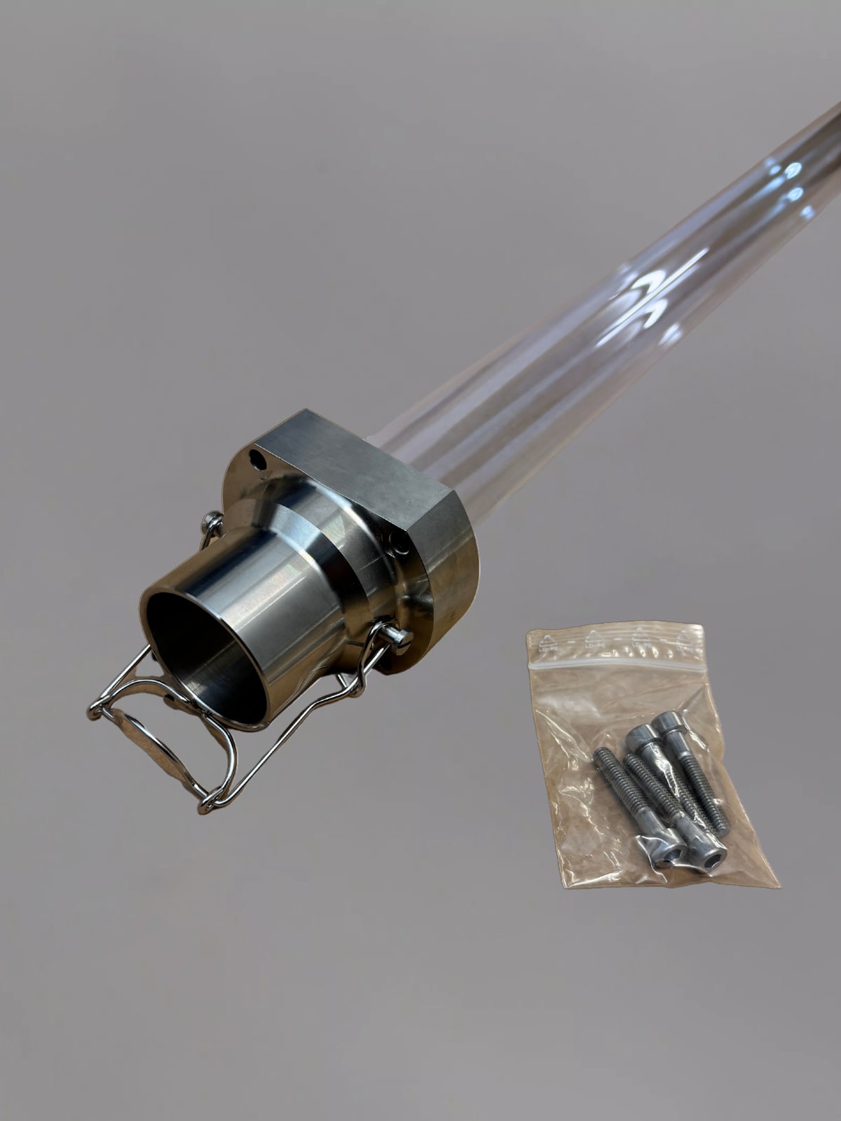 Wedeco Quartz Sleeve, 1320 mm × Ø48 mm, 2 mm Wall