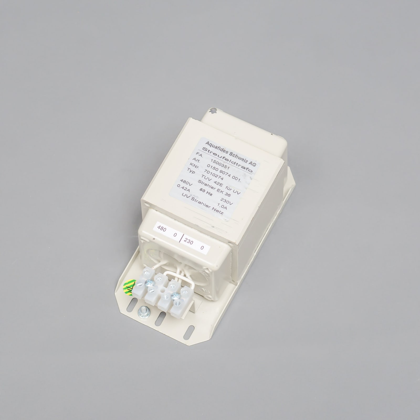 Katadyn Transformer TUV 42E for UV Lamp EK-36 60 Hz