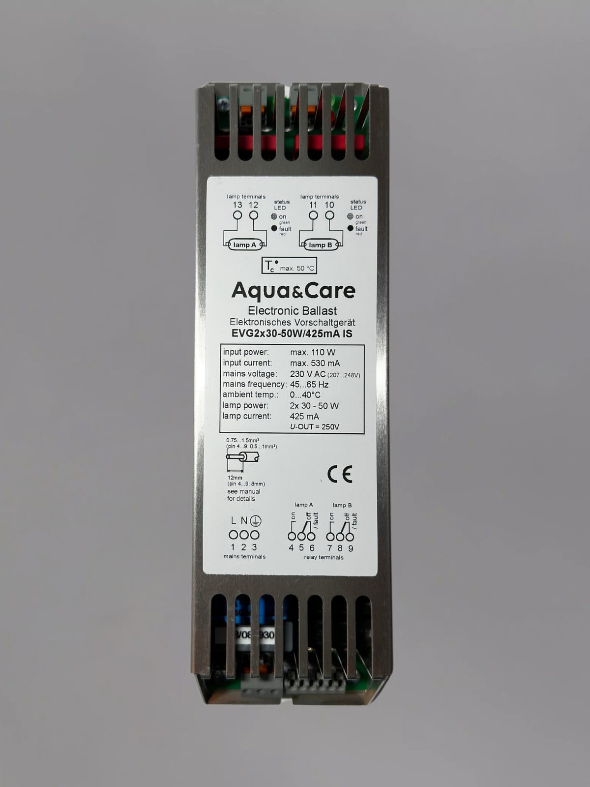 Electronic Ballast — Single-Lamp, 40 W UV-C (01119-0616)