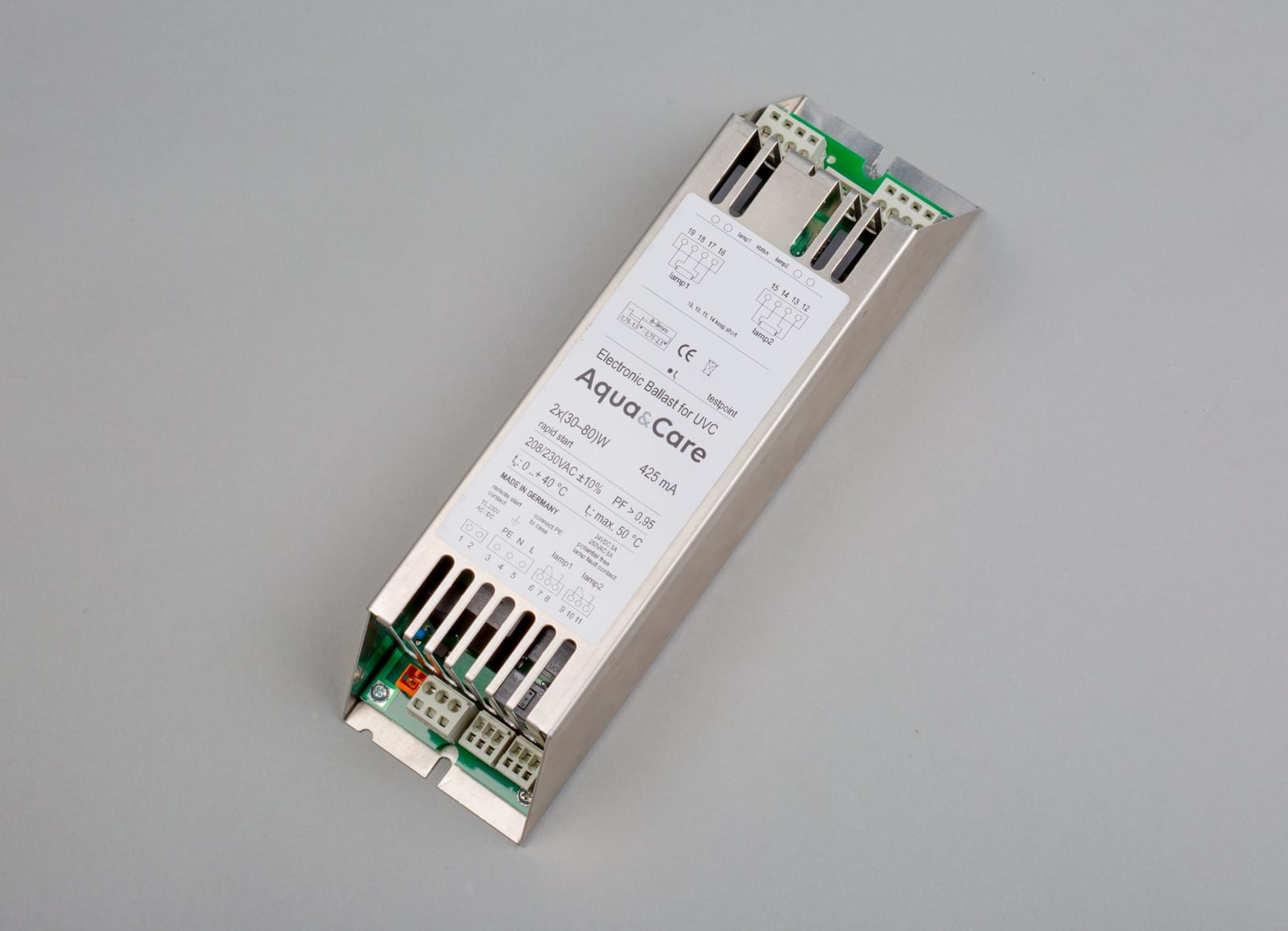 Electronic ballast, dual, for 40 W