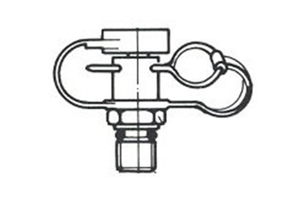 Oleotec EMA1 Test outlet steel chromated nipple - M10 x 1