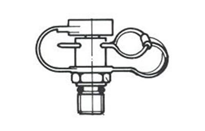 Oleotec EMA1 Test outlet steel chromated nipple - M10 x 1