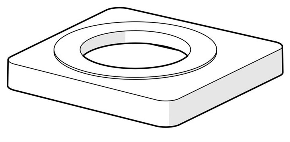 Oras Apollo Base/spacer - Chrome-plated