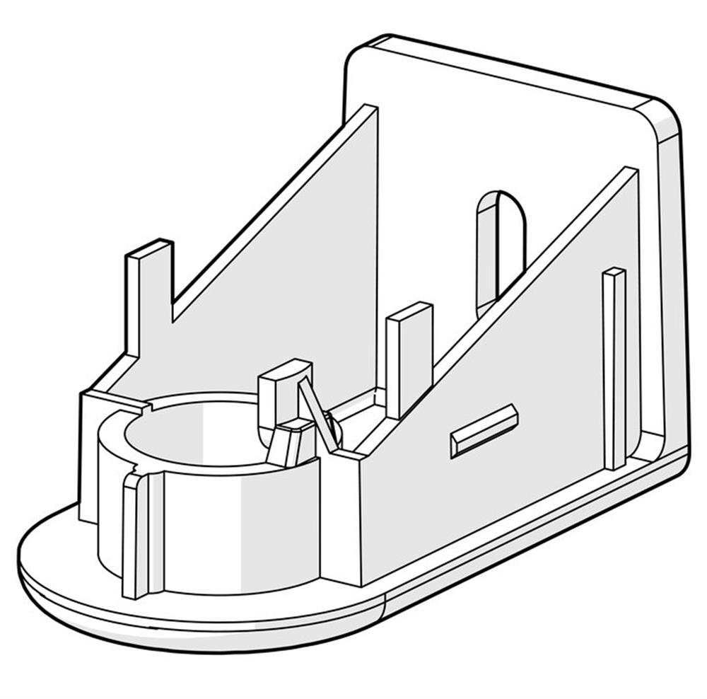 Oras Apollo Wall Bracket - black