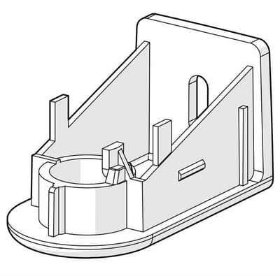 Oras Apollo Wall Bracket - black