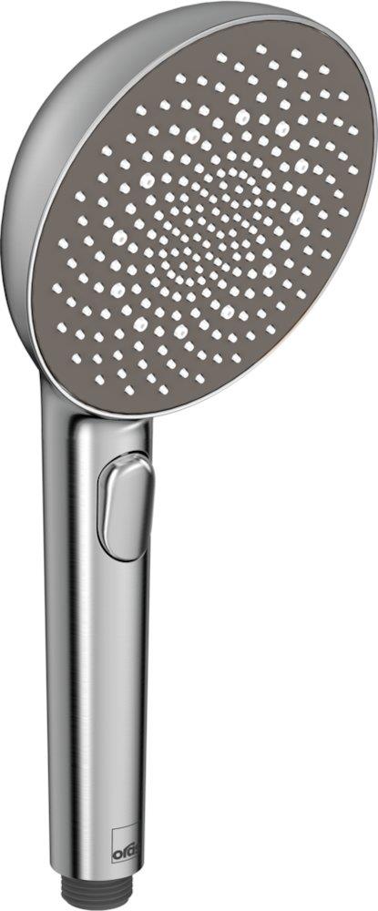Oras Aurelia Hand shower - steel, No hose/shower holder, 3 functions