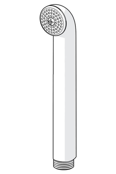 Oras hand shower — chrome-plated, without hose or shower holder, 1 function