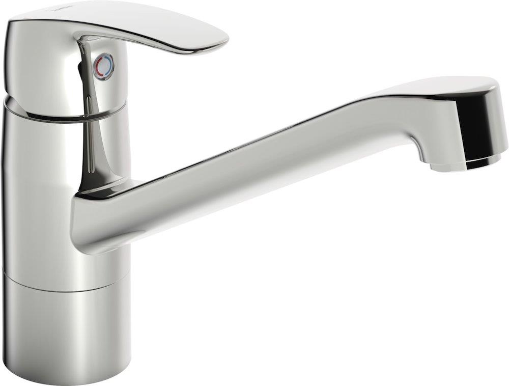Oras Safira Kitchen faucet - 1 handles, Chrome-plated, 213mm, J-spout, Without, Low, No