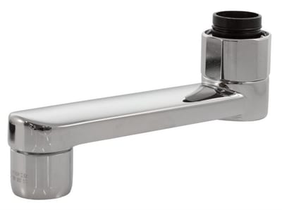 Oras Swivel Spout - L-Spout, 75mm Projection, Chrome-Plated