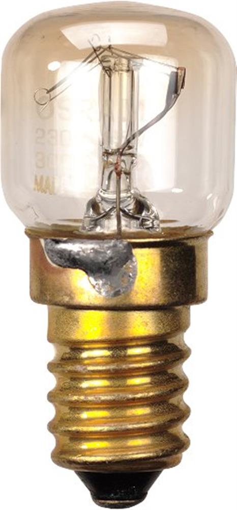 Osram Special T26 Oven Bulb 300° - E14, 85LM, 15W, 230V, G 4050300003108