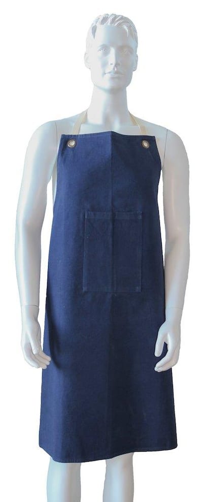 OX-ON Comfort Apron blue - Cotton
