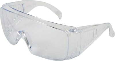 OX-ON Visitor Basic Safety Glasses - Clear, Scratch-Resistant Lens, One Size