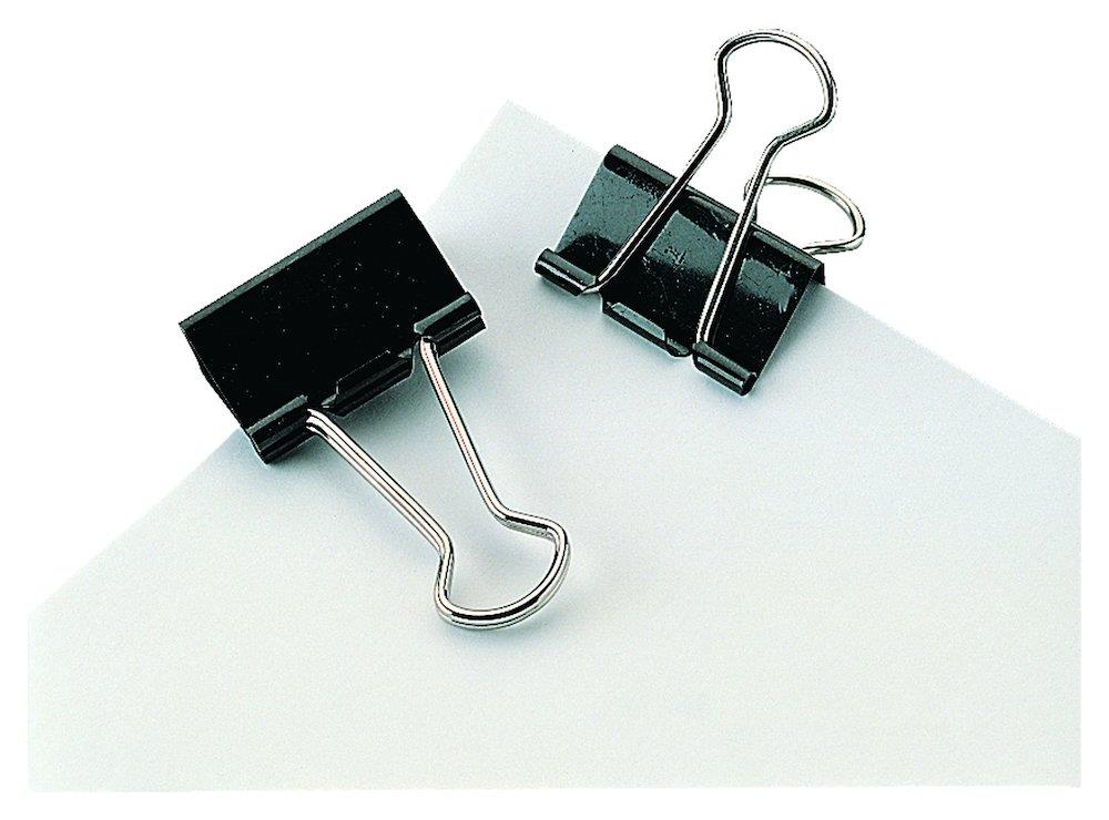 Paper Clip - 19mm, 12PCS, black