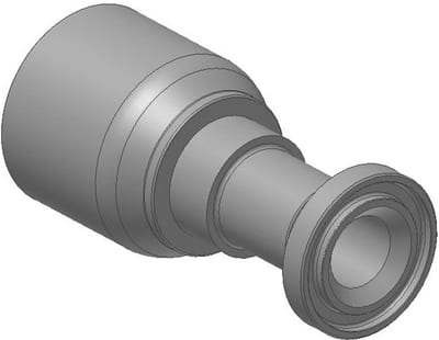 Parker 11570 Crimp Fitting steel chromated - 3/4", 1", 3000psi, 70, 12, Parker 371LT, Parker 372, Parker 372RH, Parker 372TC, Parker 701