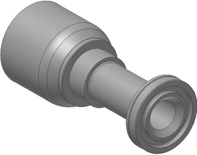 Parker 11577 Crimp Fitting steel chromated - 1/2", 3/4", 5000psi, 77, 8, Parker 787TC, Parker 797TC