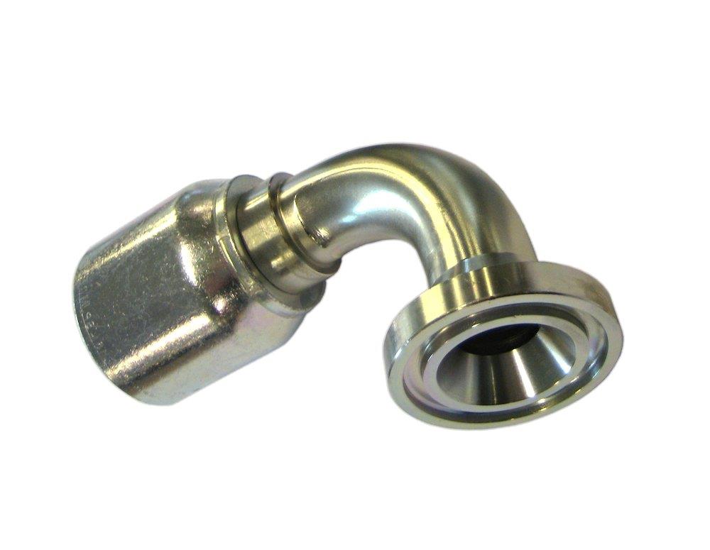 Parker 11948 Crimp Fitting steel chromated - 1", 1", 3000psi, 48, 90°, Parker 301SN, Parker 421SN, Parker 441RH, Parker 462ST, Parker 471TC, Parker 487ST, Parker 426, Parker 441, Parker 462, Parker 477