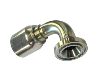 Parker 11948 Crimp Fitting steel chromated - 1", 1", 3000psi, 48, 90°, Parker 301SN, Parker 421SN, Parker 441RH, Parker 462ST, Parker 471TC, Parker 487ST, Parker 426, Parker 441, Parker 462, Parker 477