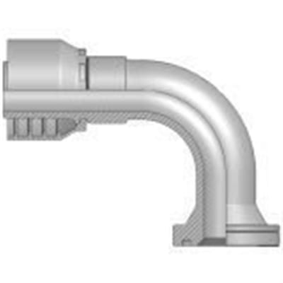 Parker 16N48 Crimp Fitting steel chromated - 3/4", 3/4", 6000psi, 48, 90°, Parker 301SN, Parker 421SN, Parker 441RH, Parker 462ST, Parker 471TC, Parker 487ST, Parker 426, Parker 441, Parker 462, Parker 477