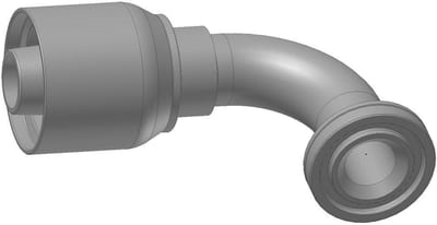 Parker 16N77 Crimp Fitting steel chromated - 1", 3/4", 6000psi, 77, 90°, Parker 787TC, Parker 797TC