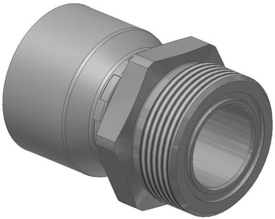 Parker 1JM77 Crimp Fitting UNF nipple ORFS steel chromated - 1/2", 1 3/16", 77, -12-8, Parker 787TC, Parker 797TC