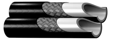 Parker 2040H Twin Hydraulic hose double 2040H polyester/polyurethane - 9.5mm, 3/8", 240bar, 56, 6